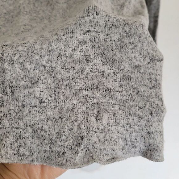 Zara Heather Gray Mock Neck Long Sleeve Knit Sweater Size Large - Picture 5 of 9